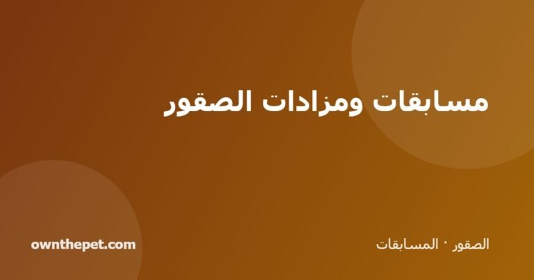 مسابقات ومزادات الصقور