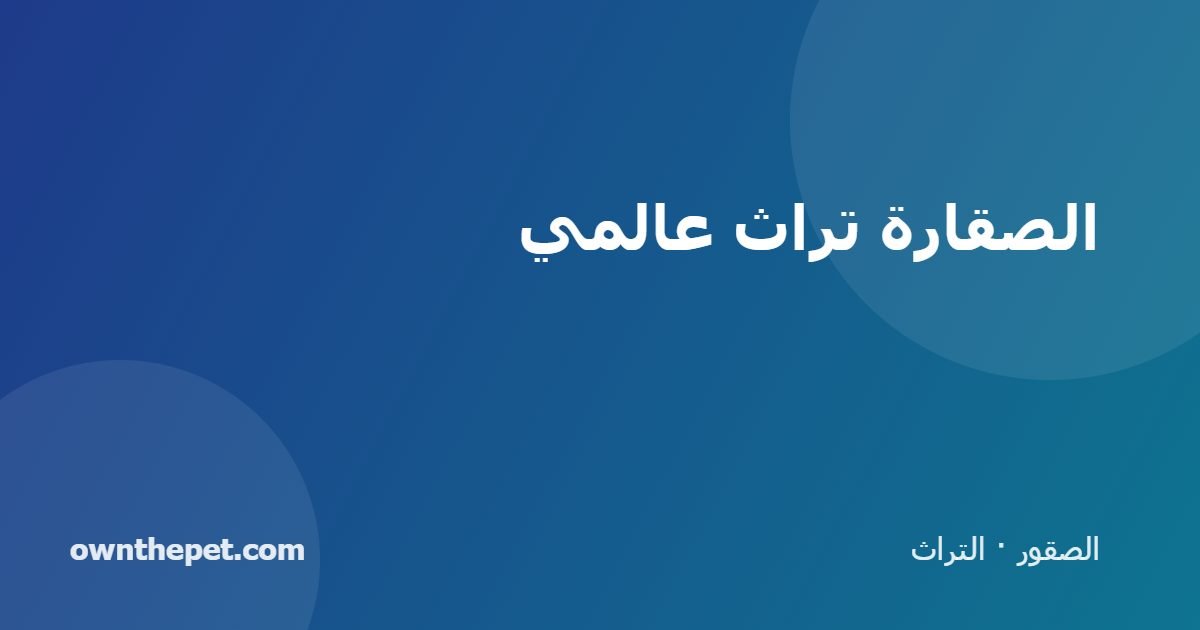 الصقارة تراث عالمي